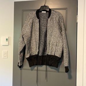 Silver Bomber Jacket | Small - Medium | Katherine Barclay